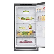 LG 341L Tall Fridge Freezer Total No Frost, Dark Graphite, GBB61DSJEN