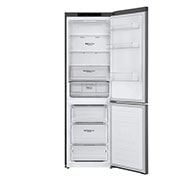 LG 341L Tall Fridge Freezer Total No Frost, Dark Graphite, GBB61DSJEN