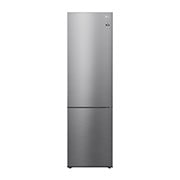 LG 384L Tall Fridge Freezer Shiny Steel Total No Frost, GBB62PZGCC