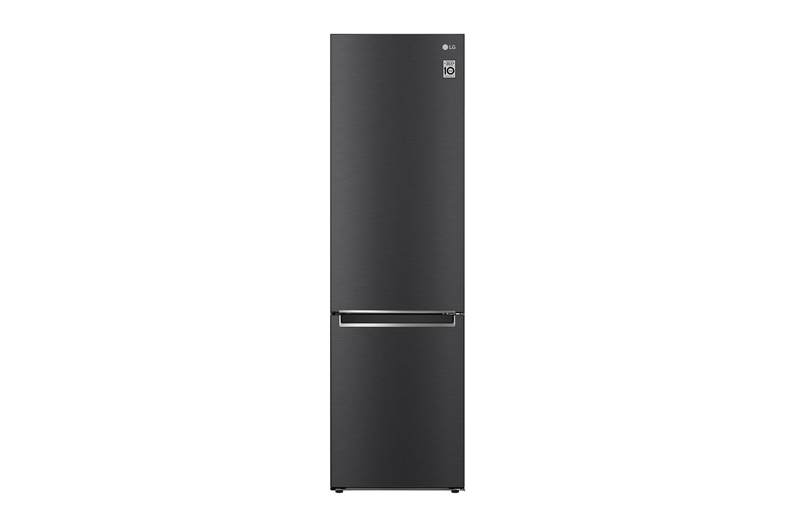 Front view of 384L Tall Fridge Freezer Matte Black - GBB72MCVBN