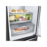 LG 384L Tall Fridge Freezer Matte Black Total No Frost, GBB72MCVBN