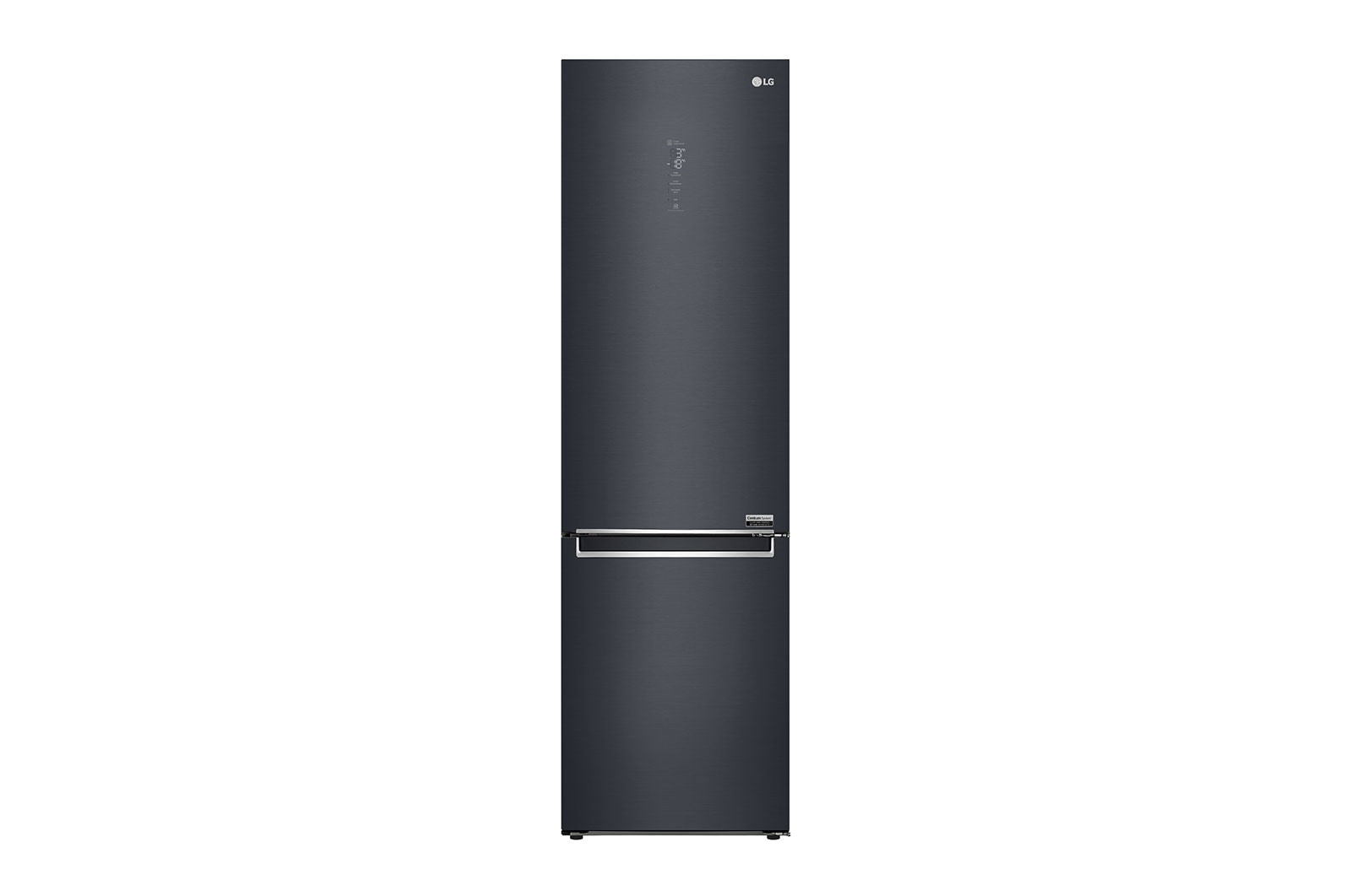 Front view of 384L Tall Fridge Freezer Matte Black - GBB92MCABP