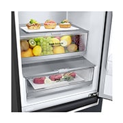 LG 384L Tall Fridge Freezer Total No Frost, Matte Black, GBB92MCABP