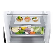 LG 384L Tall Fridge Freezer Total No Frost, Matte Black, GBB92MCABP