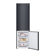 LG 384L Tall Fridge Freezer Matte Black Total No Frost, GBB92MCBAP