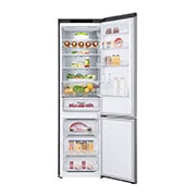 LG 384L Tall Fridge Freezer Shiny Steel Total No Frost, GBD62PZYFN