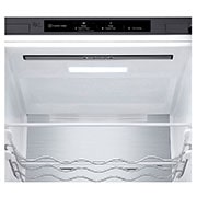 LG 384L Tall Fridge Freezer Shiny Steel Total No Frost, GBD62PZYFN