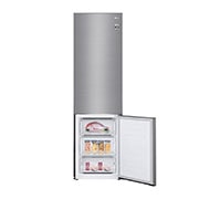 LG 384L Tall Fridge Freezer Shiny Steel Total No Frost, GBD62PZYFN