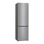 LG 384L Tall Fridge Freezer Shiny Steel Total No Frost, GBD62PZYFN