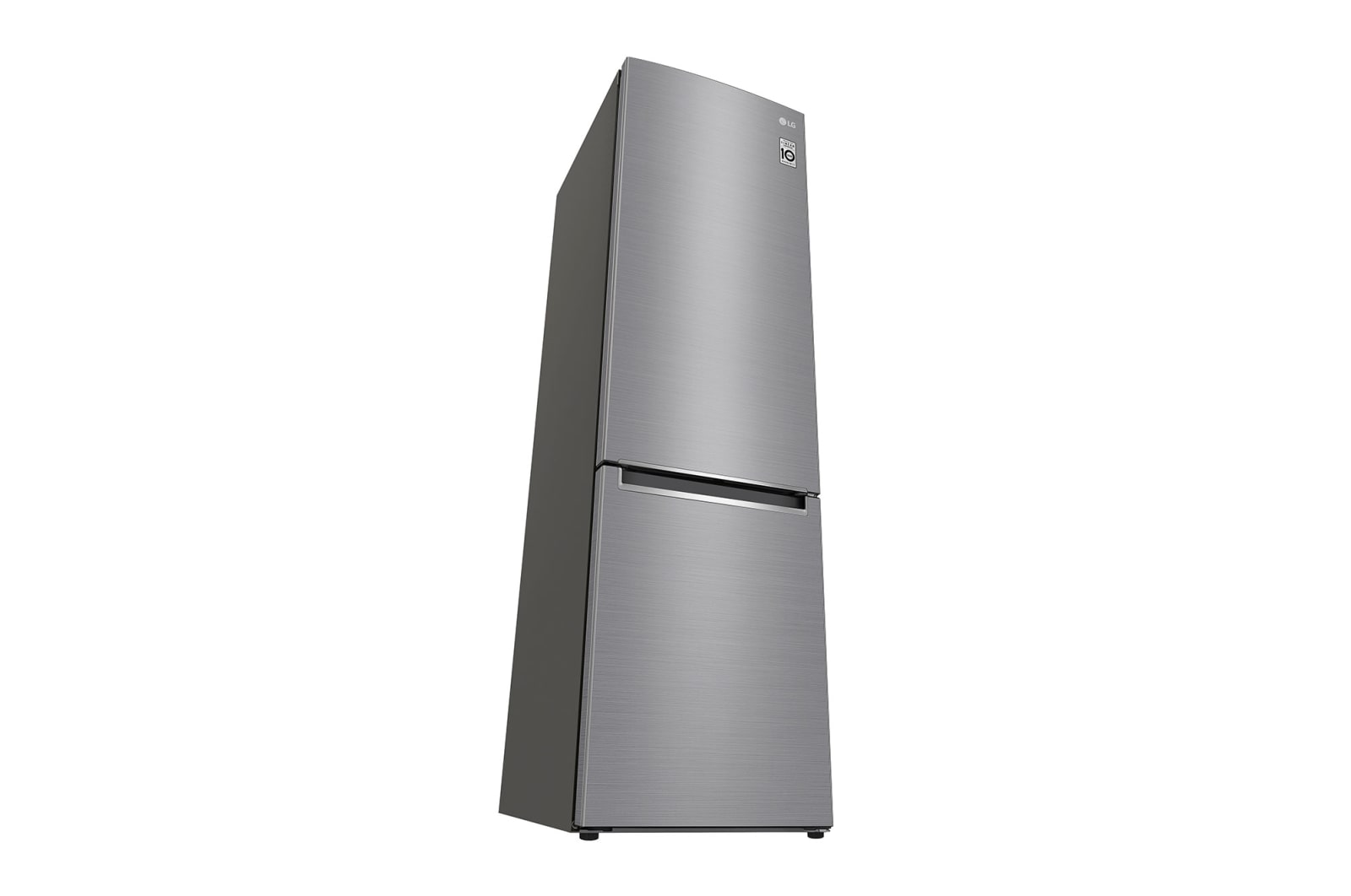 LG 384L Tall Fridge Freezer Shiny Steel Total No Frost, GBD62PZYFN