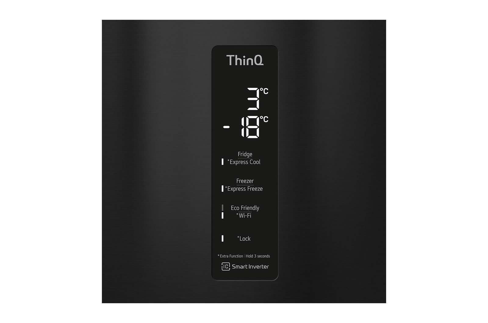 LG 340L Tall Fridge Freezer Black Steel Water Dispenser, GBF61BLHEN