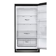 LG 340L Tall Fridge Freezer Black Steel Water Dispenser, GBF61BLHEN