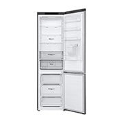 LG 383L Tall Fridge Freezer Water Dispenser, Shiny Steel, GBF62PZJMN