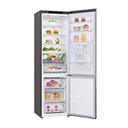LG 383L Tall Fridge Freezer Water Dispenser, Shiny Steel, GBF62PZJMN