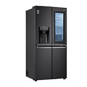 LG 508L InstaView? American Style Fridge Freezer Matte Black Total No Frost, GMX844MC6F