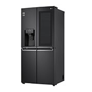 LG 508L InstaView? American Style Fridge Freezer Matte Black Total No Frost, GMX844MC6F