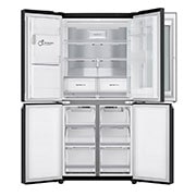 LG 508L InstaView? American Style Fridge Freezer Matte Black Total No Frost, GMX844MC6F