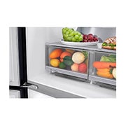 LG 508L InstaView? American Style Fridge Freezer Matte Black Total No Frost, GMX844MC6F