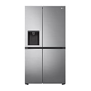 LG 635L Water & Ice Dispenser American Fridge Freezer, Shiny Steel, GSLV70PZTF