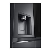 LG 635L InstaView? American Style Fridge Freezer Matte Black Total No Frost, GSXV90MCDE