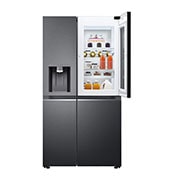 LG 635L InstaView? American Style Fridge Freezer Matte Black Total No Frost, GSXV90MCDE
