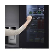 LG 635L InstaView? American Style Fridge Freezer Matte Black Total No Frost, GSXV90MCDE