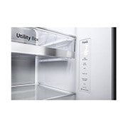 LG 635L InstaView? American Style Fridge Freezer Stainless Steel Total No Frost, GSXV91BSAE