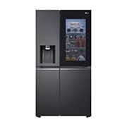 LG 635L InstaView? American Style Fridge Freezer Matte Black Total No Frost, GSXV91MCAE