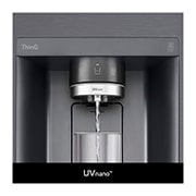 LG 635L InstaView? American Style Fridge Freezer Matte Black Total No Frost, GSXV91MCAE
