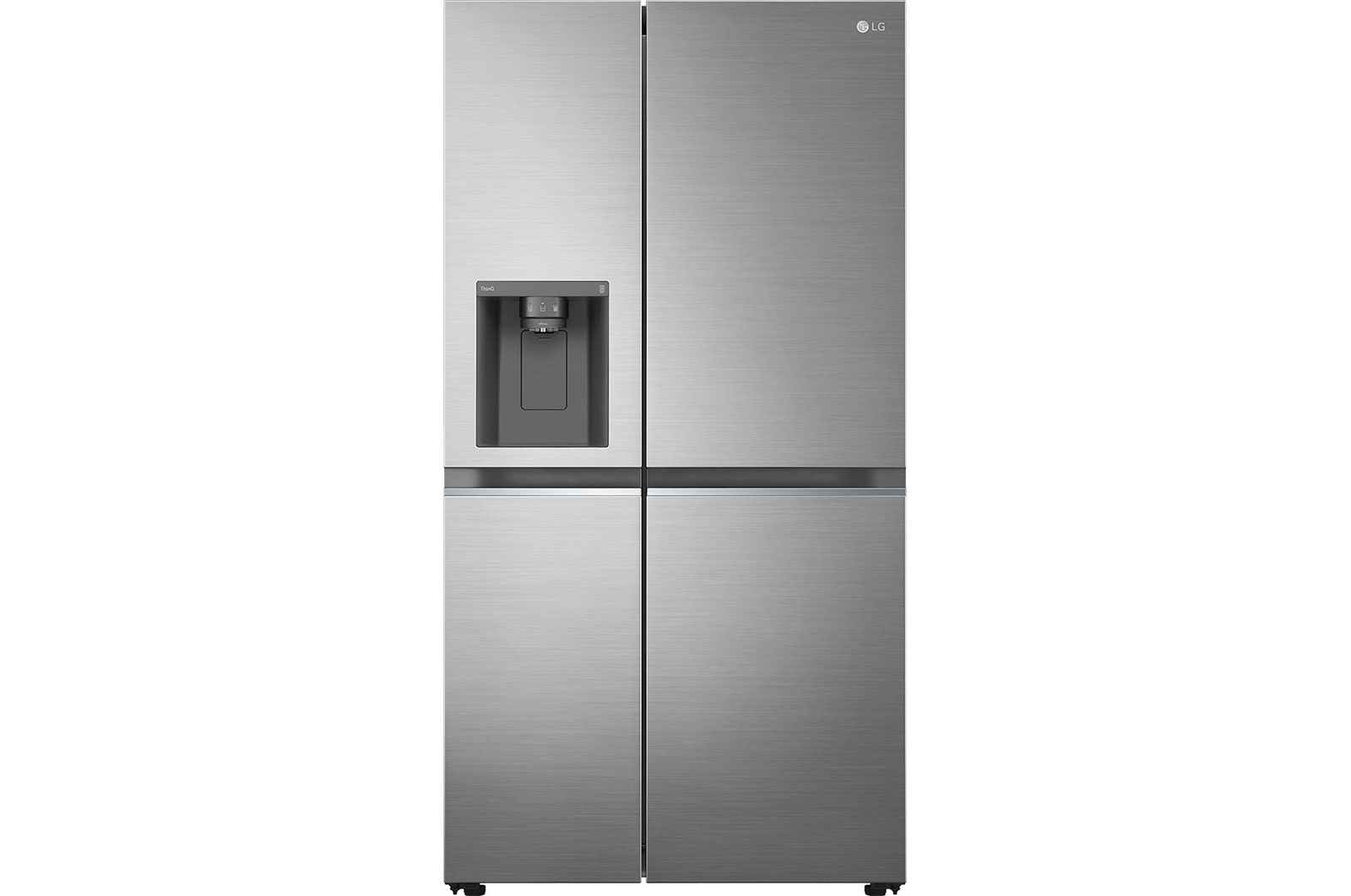 Front view of 635L UVNano? American Style Fridge Freezer Shiny Steel (GSLD81PZRD)