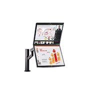 LG 27-inch QHD Monitor Ergo Dual with Daisy Chain, 27QP88DP-BS