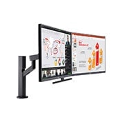 LG 27-inch QHD Monitor Ergo Dual with Daisy Chain, 27QP88DP-BS