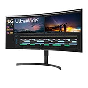 LG 38" UltraWide? QHD+ (3840 x 1600) Curved HDR IPS Monitor, 38WN75C