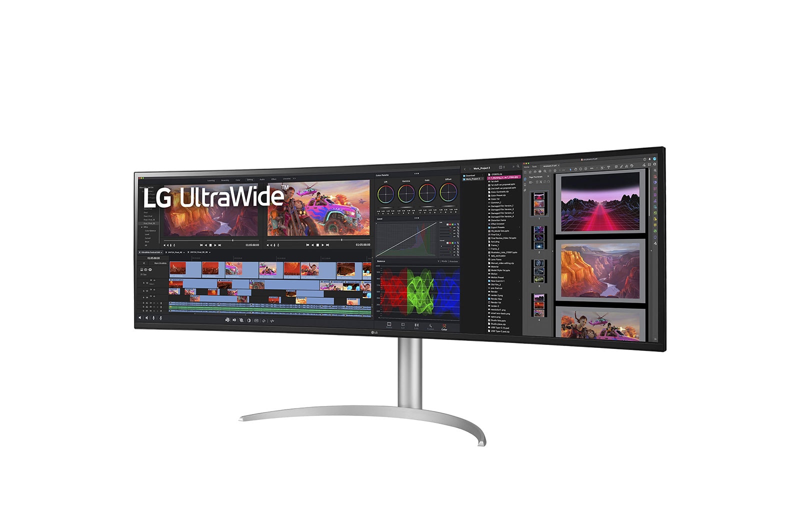 LG UltraWide? Dual QHD Monitor, 49WQ95C-W