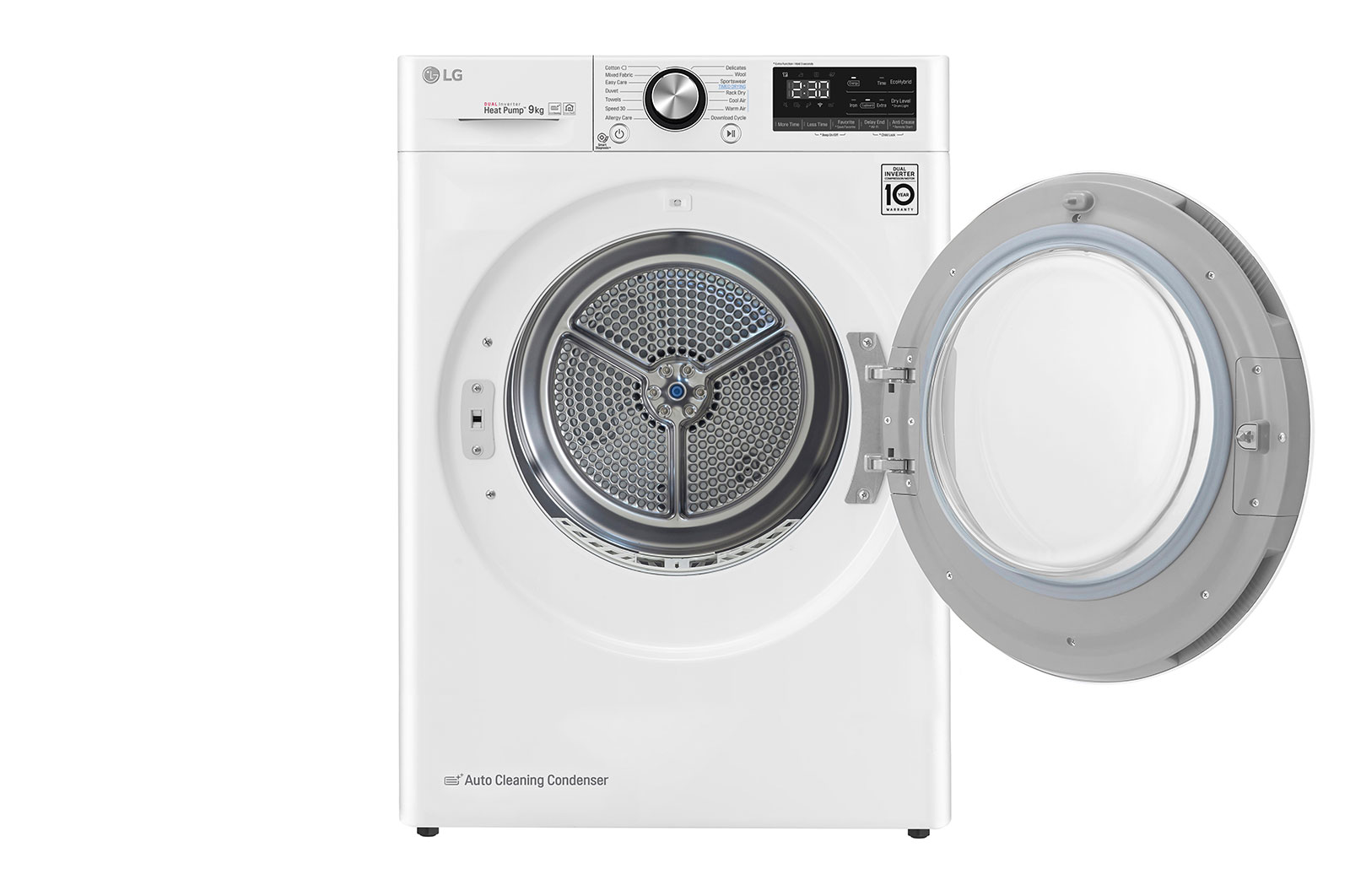 LG 9kg DUAL Inverter HeatPump Dryer White A+++, FDV909W