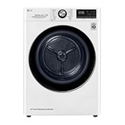 Front view of 9kg DUAL Inverter HeatPump Dryer White - FDV909W