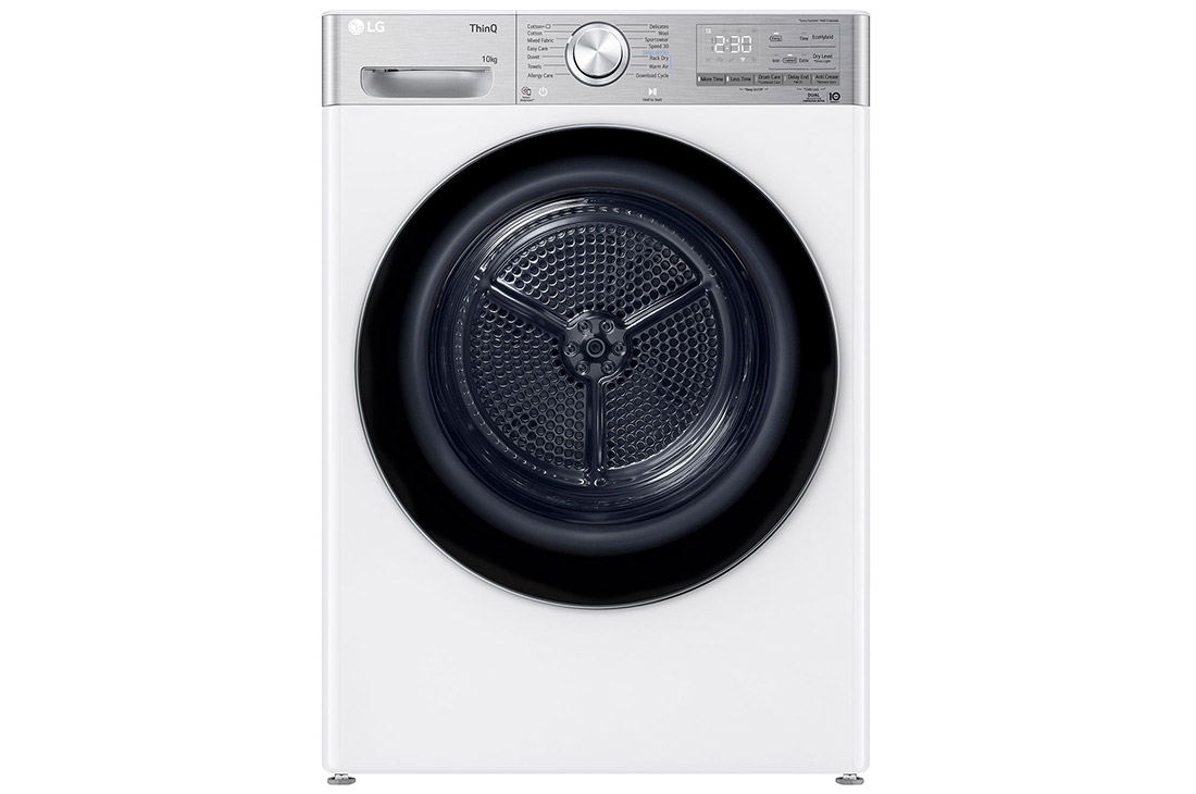 Front view of 10kg DUAL Inverter HeatPump Dryer White A+++ (FDV1110W)