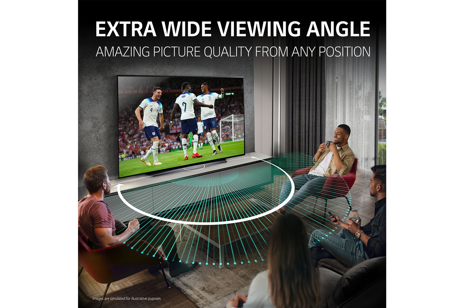 Extra Wide Viewing Angle