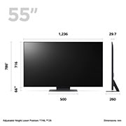 LG QNED81 55 inch 4K Smart UHD TV 2023, 55QNED816RE