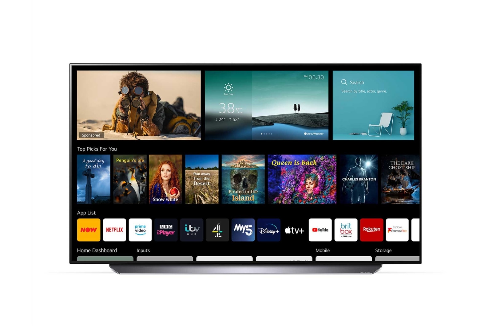 LG OLED C1 48" 4K Smart TV, OLED48C14LB