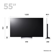 LG OLED evo C3 55 inch 4K Smart TV 2023, OLED55C34LA