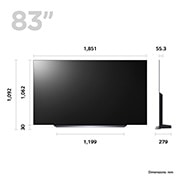 LG OLED evo C3 83 inch 4K Smart TV 2023, OLED83C34LA
