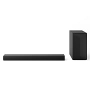 Front view of LG Soundbar US60T and Sub Woofer