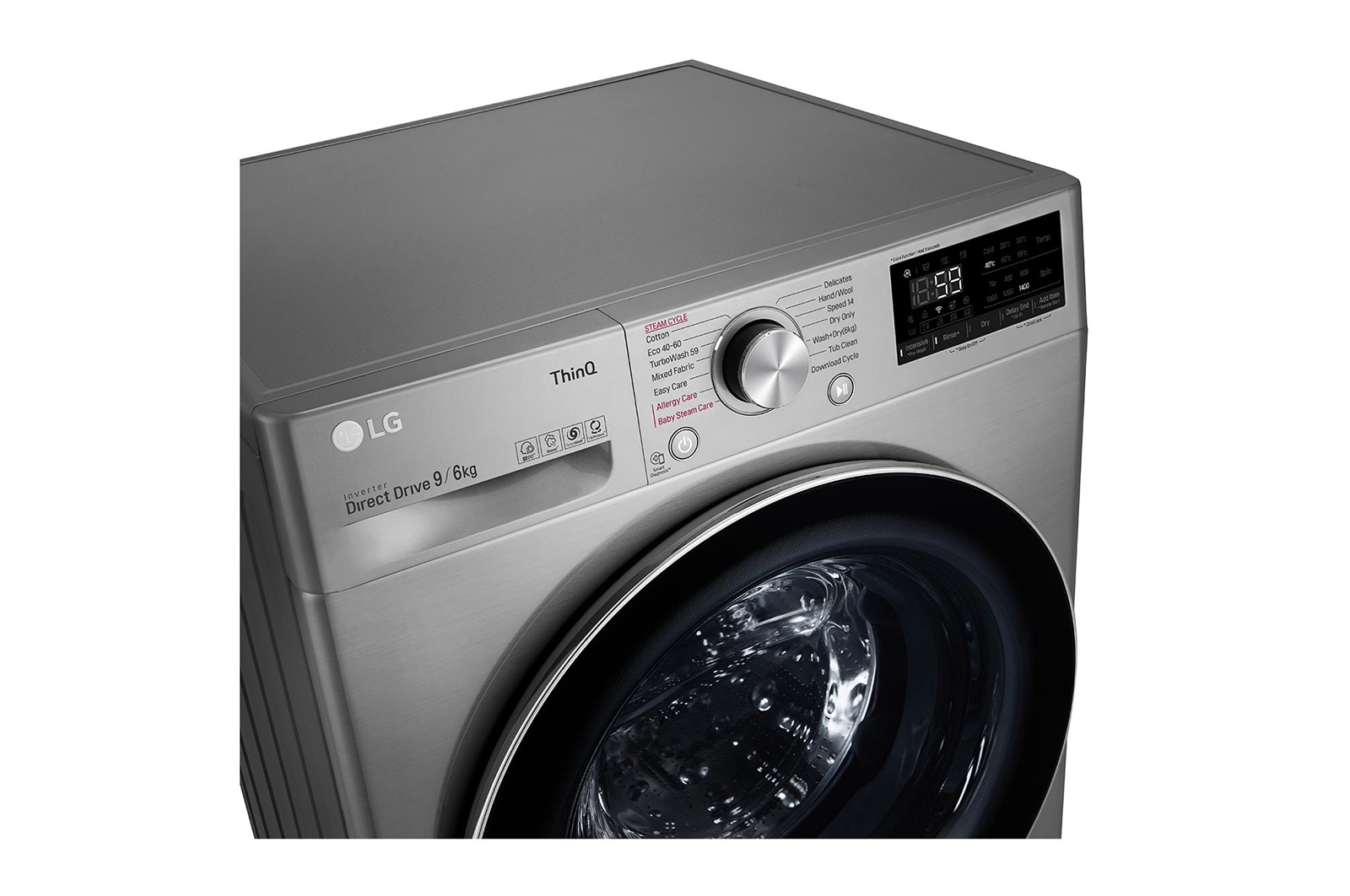 LG 9/6kg Washer Dryer Graphite LG Turbowash?, FWV796STSE