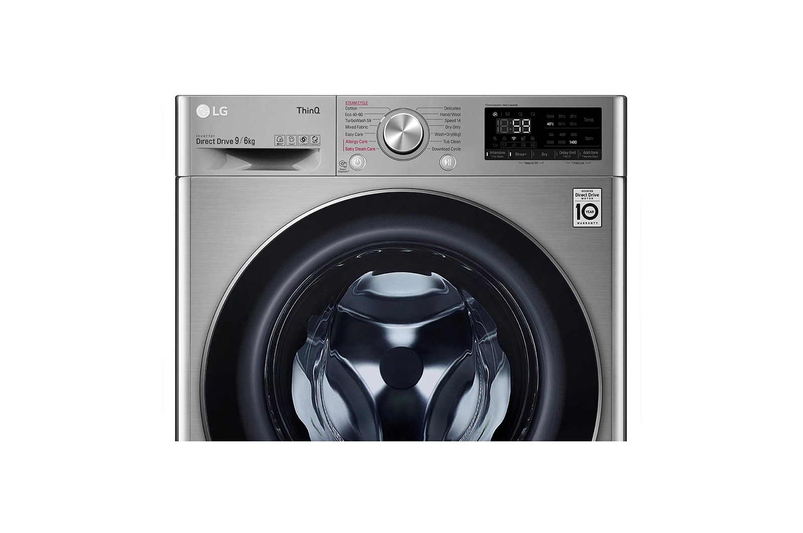 LG 9/6kg Washer Dryer Graphite LG Turbowash?, FWV796STSE