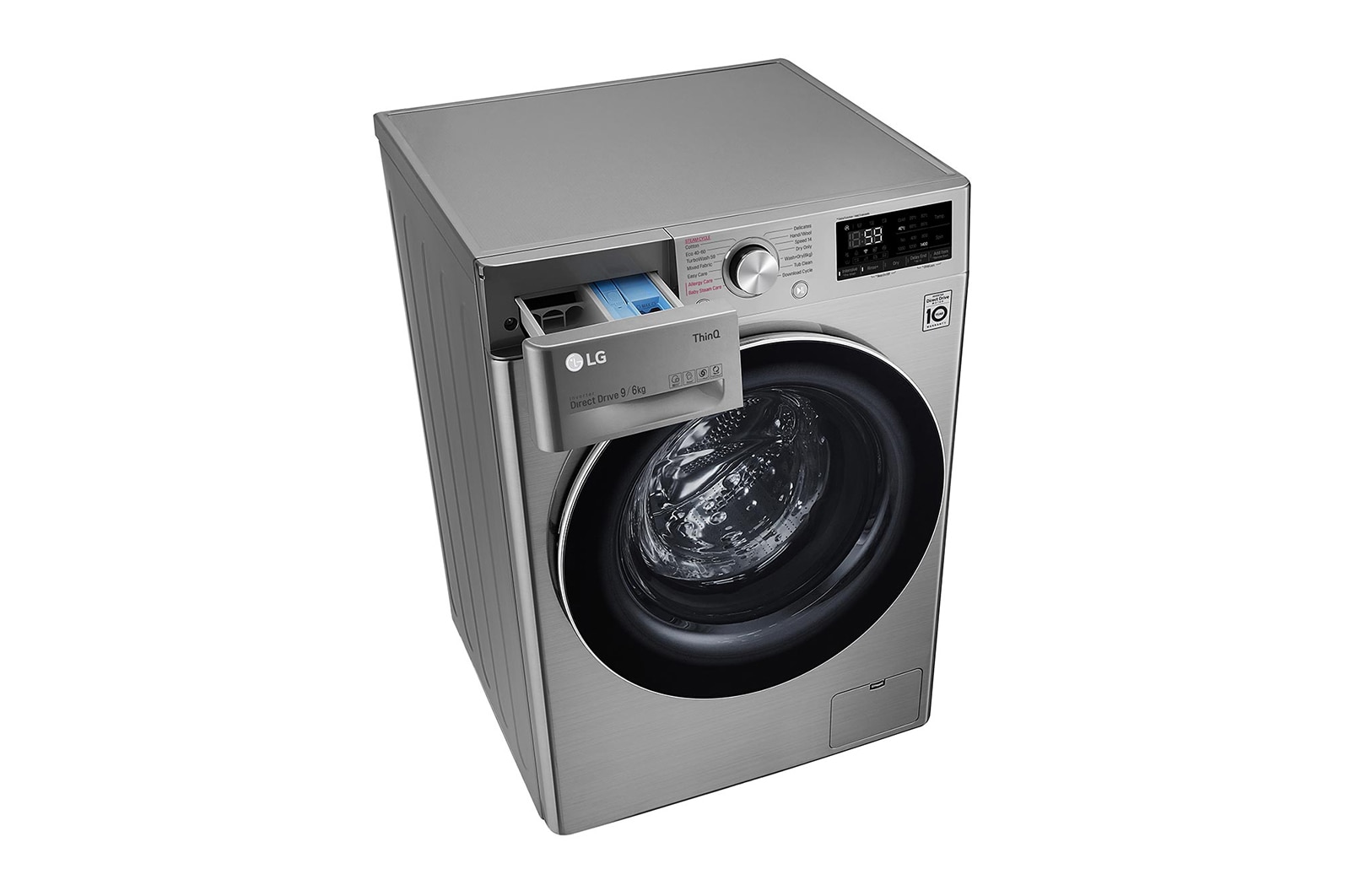 LG 9/6kg Washer Dryer Graphite LG Turbowash?, FWV796STSE