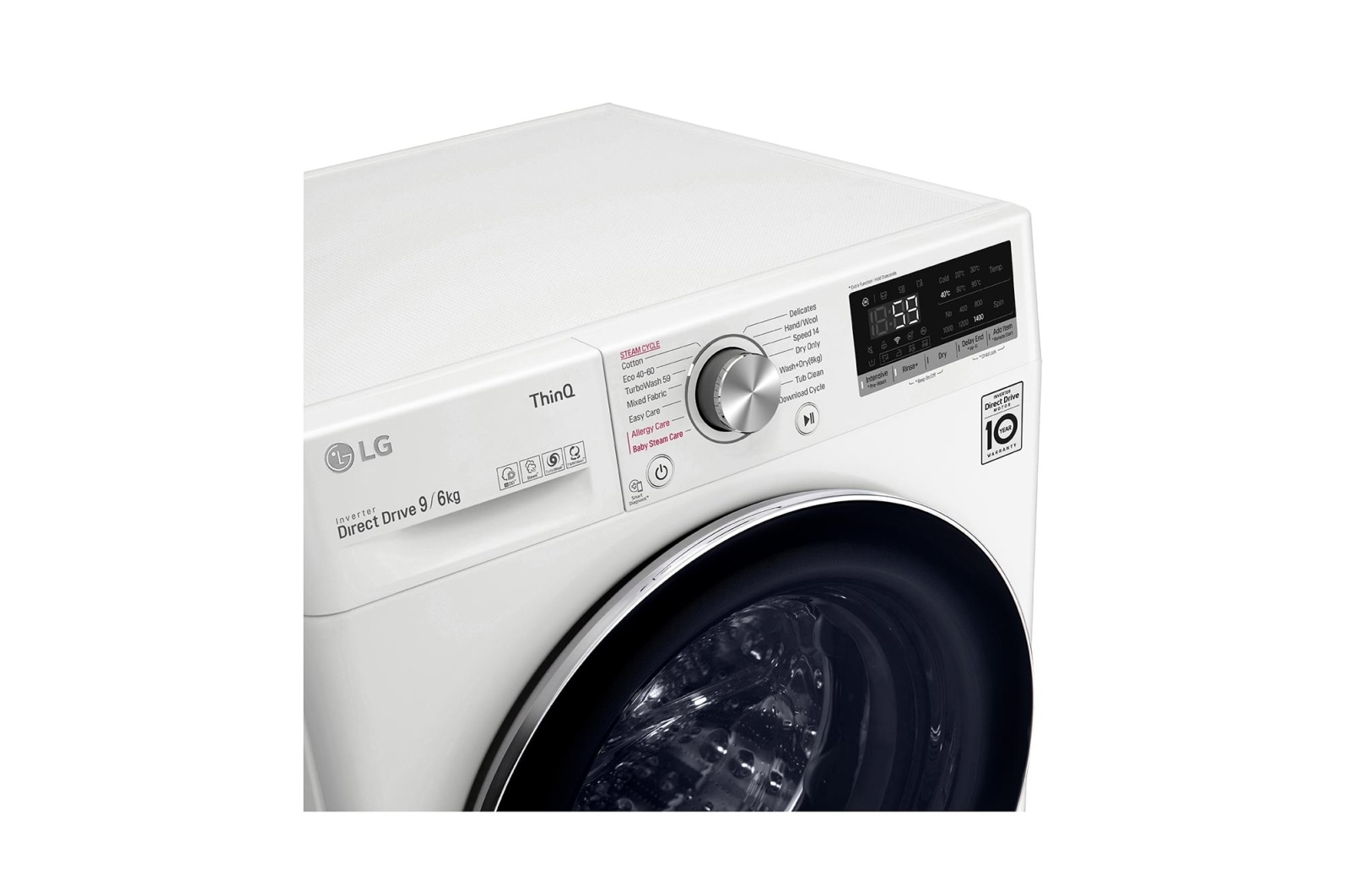 LG 9/6kg Washer Dryer White LG Turbowash?, FWV796WTSE