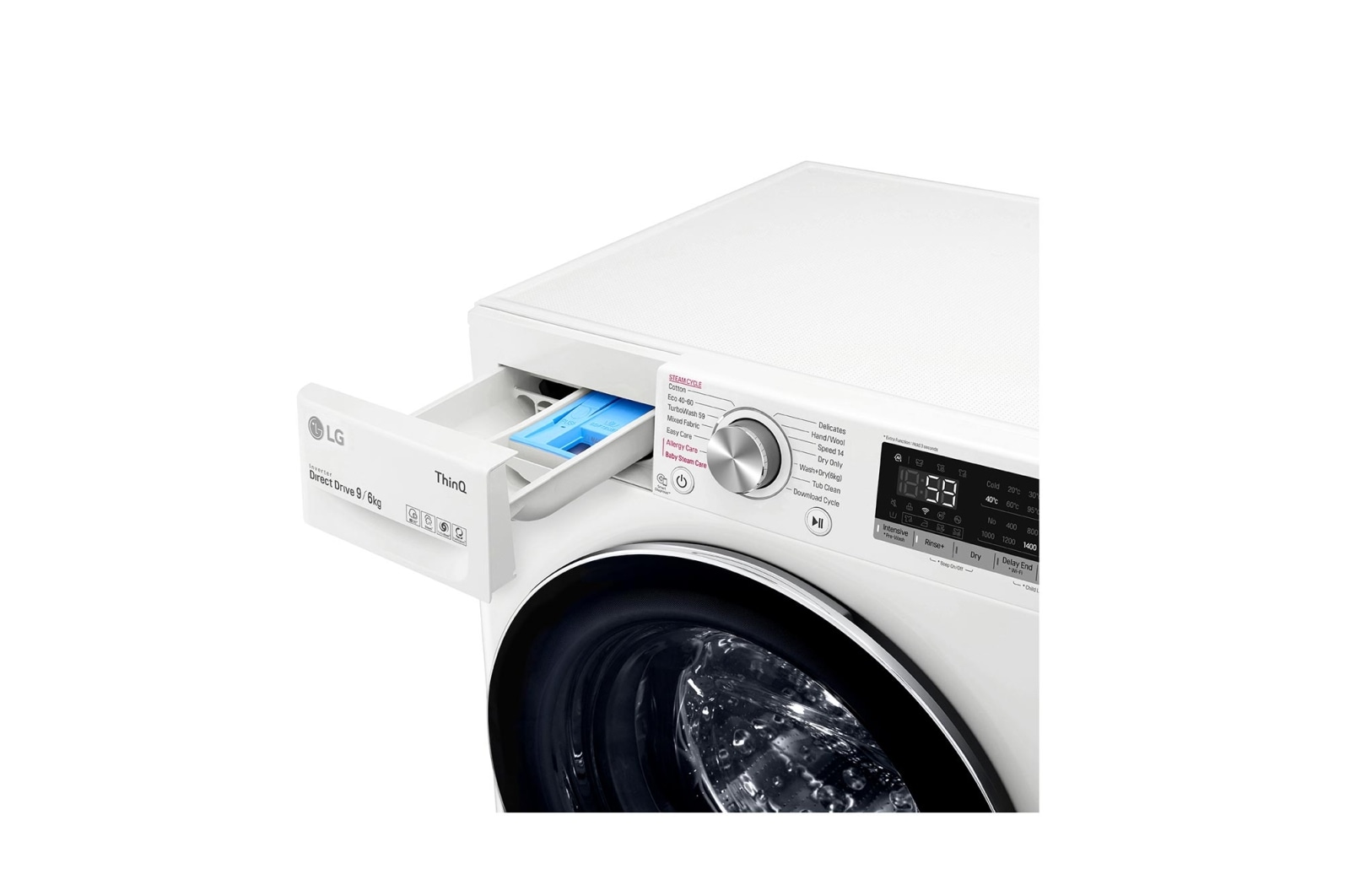 LG 9/6kg Washer Dryer White LG Turbowash?, FWV796WTSE