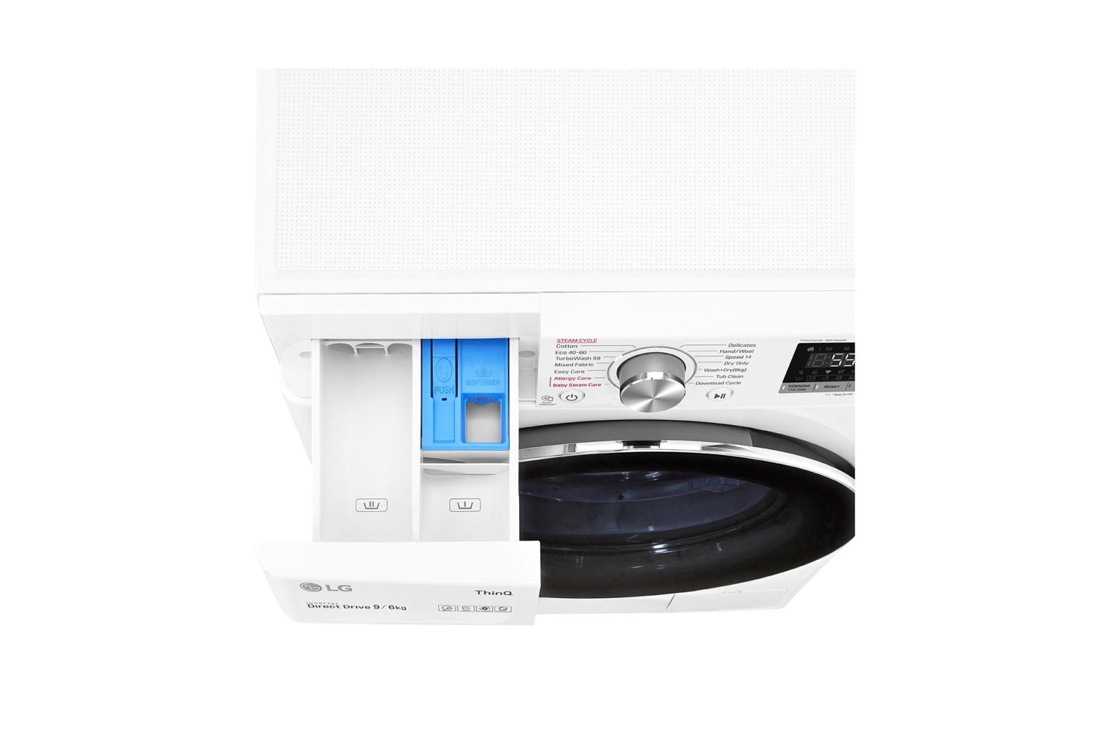 LG 9/6kg Washer Dryer White LG Turbowash?, FWV796WTSE