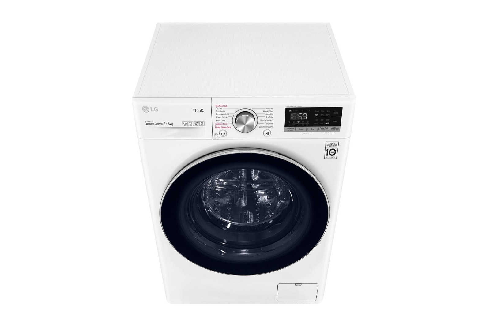 LG 9/6kg Washer Dryer White LG Turbowash?, FWV796WTSE